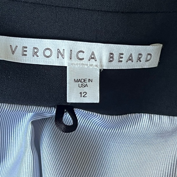 Veronica Beard Color Block Black & Army Jacket/ Blazer - Picture 4 of 9